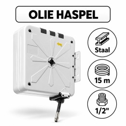 15m - 1/2" - Olie haspel - gesloten model