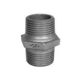 Dubbele nippel 3/4" galva
