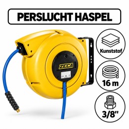 ZECA persluchthaspel 16 m 3/8" geel | Advieselec