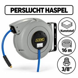 ZECA persluchthaspel 16 m 3/8" grijs | Advieselec