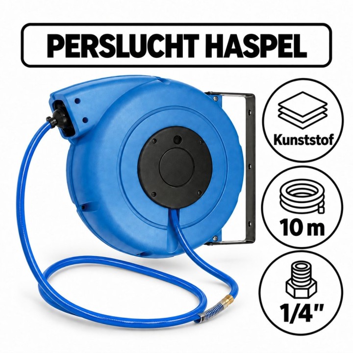 Transair persluchthaspel 10 m - 1/4"