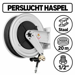 RAASM persluchthaspel 20 m 1/2" | Serie 530 | Advieselec