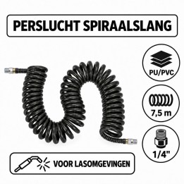Prevost spiraalslang lasomgeving 7,5 m 1/4" | Advieselec