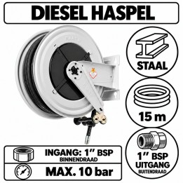 Dieselhaspel 15 m – uitgang 1″ BSP | Advieselec