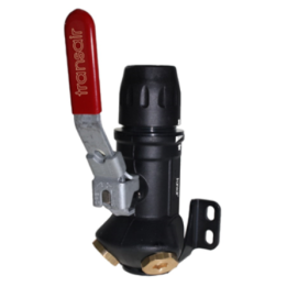 Transair muurplaat met afsluiter Ø25 mm - 2 x 1/2"