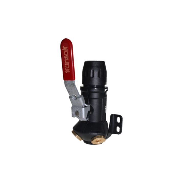 Transair muurplaat met afsluiter Ø25 mm - 2 x 1/2"