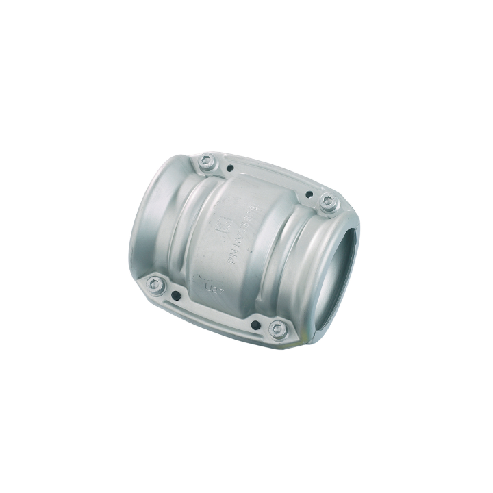 Transair rechte mof Ø168 mm - klem + cartouche